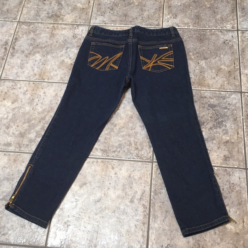 Michael Kors Zippered Ankle Petite Jeans